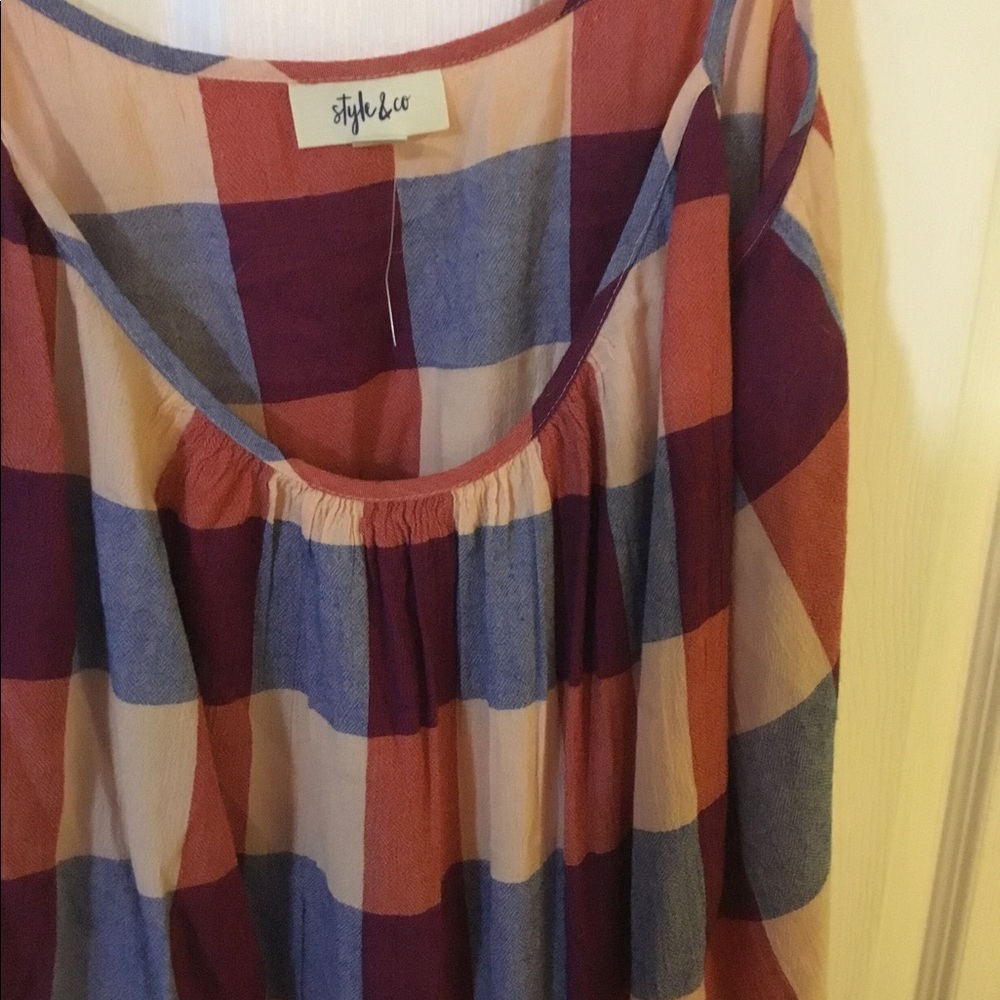 Style&Company sz 2x gingham style dress new with out tags